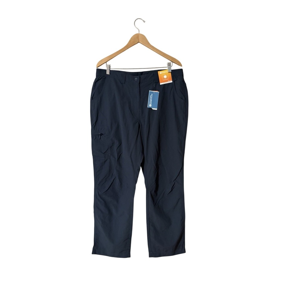 Mountain Warehouse Womens Navy Blue UV Protection Hiking Pants Size 12 16W x 29L